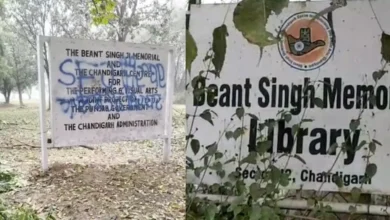 चंडीगढ़ में खालिस्तानी एंट्री : सेक्टर 42 स्थित बेअंत सिंह मेमोरियल पर लिखे खालिस्तान समर्थक नारे