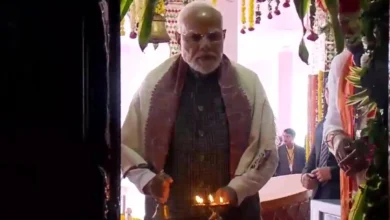 राजस्थान: प्रधानमंत्री नरेंद्र मोदी ने भीलवाड़ा में मालासेरी डूंगरी मंदिर में पूजा-अर्चना की।
