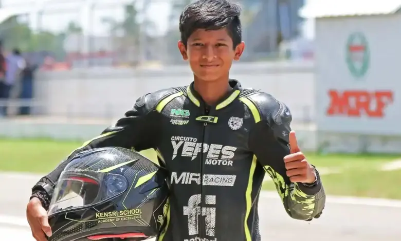 13 साल के भारतीय बाइक रेसर श्रेयस हरीश की मौत